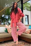 Nonni Gingham 7/8 Barrel Pant Jam